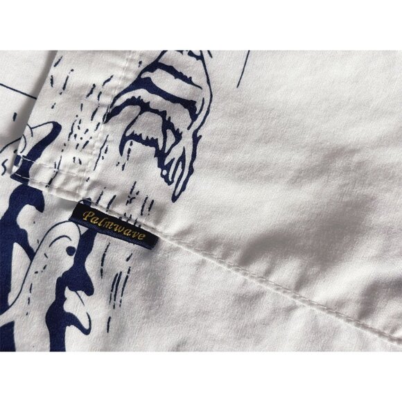 Palmwave Vintage Hawaiian Shirt ~ Island Print~ Luau Beach Party Aloha MENS 2XL - Picture 4 of 6